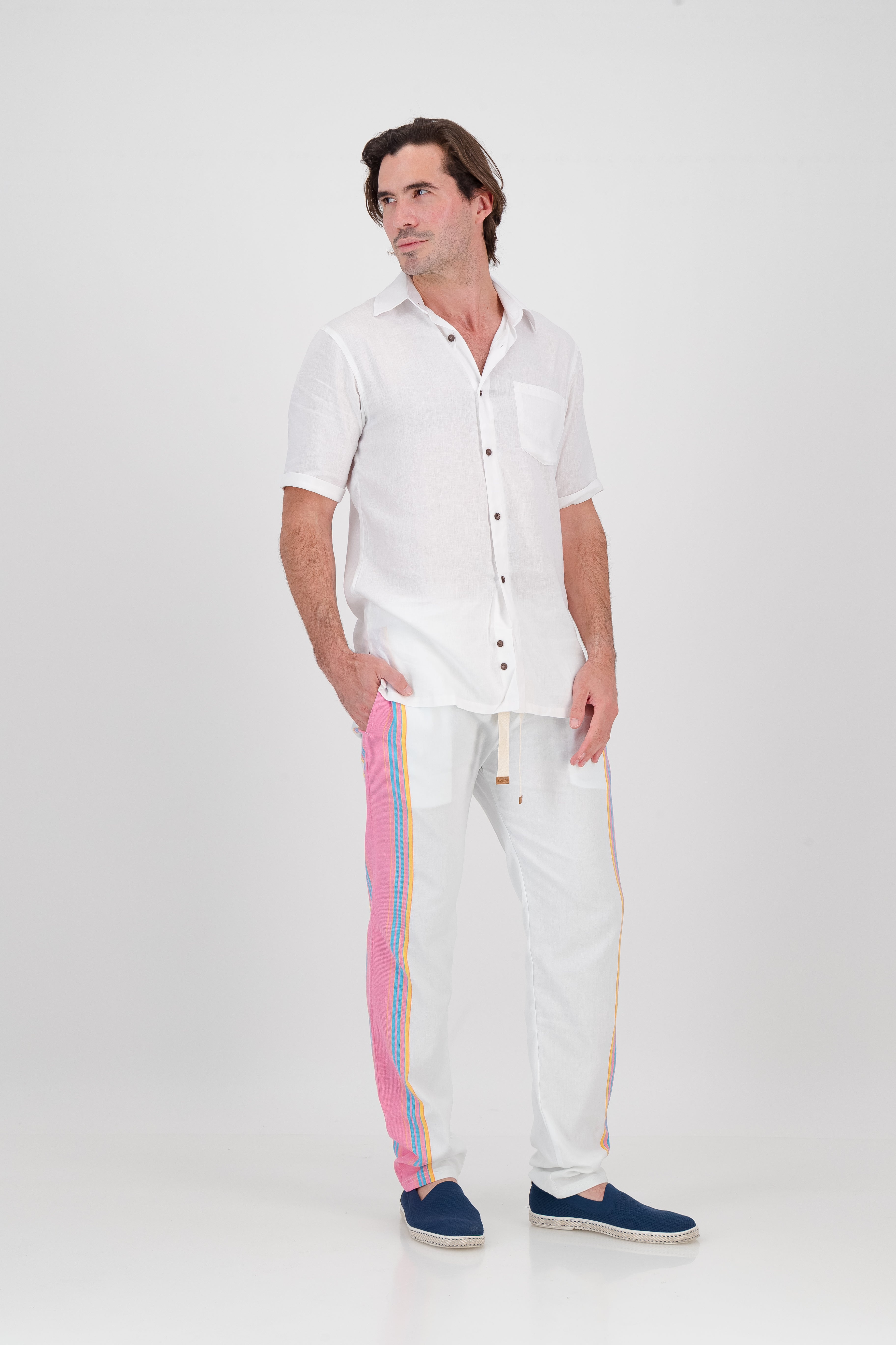 Regular Fit Trousers - Shell Pink