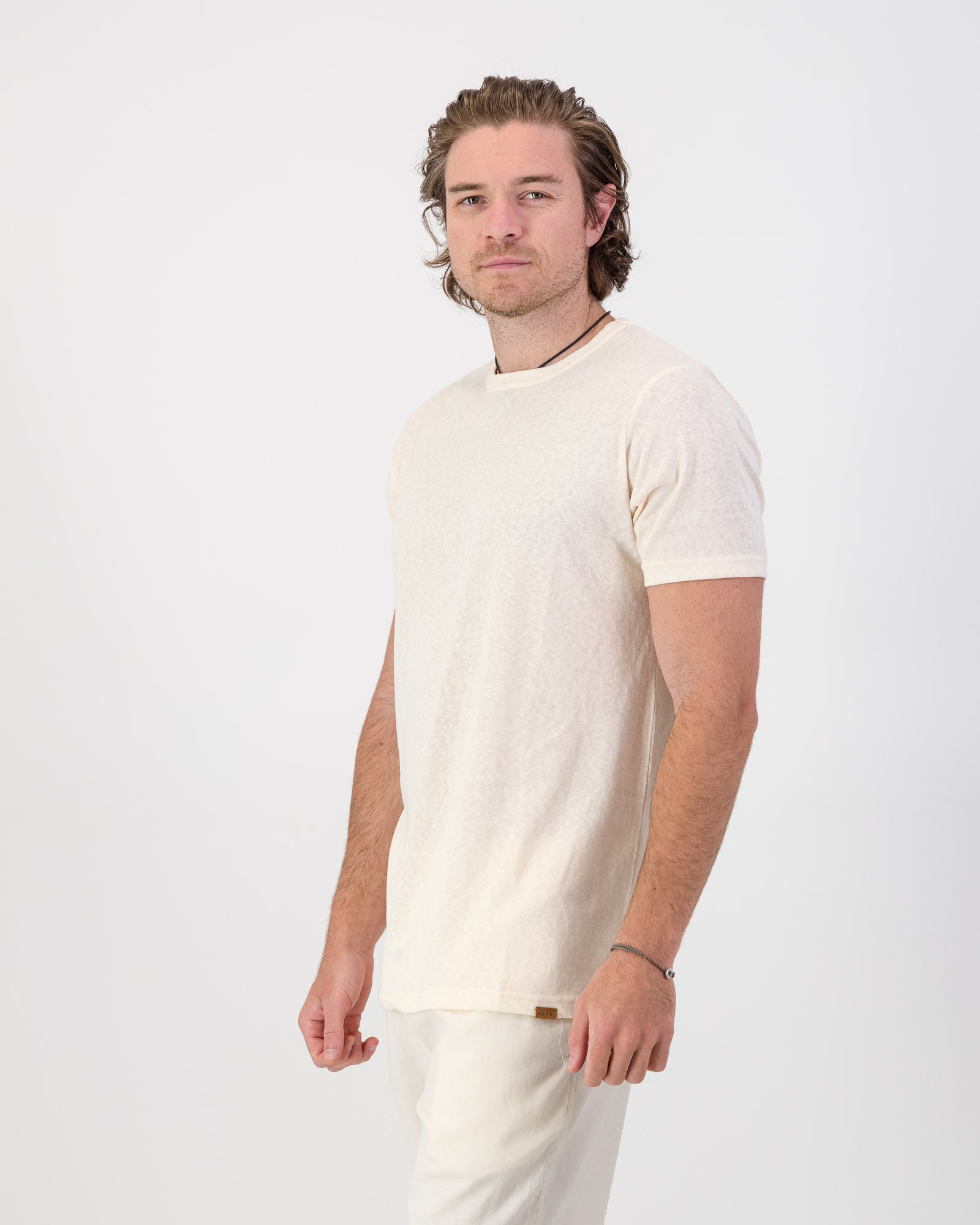 Cool Touch Cotton T-Shirt - Ecru
