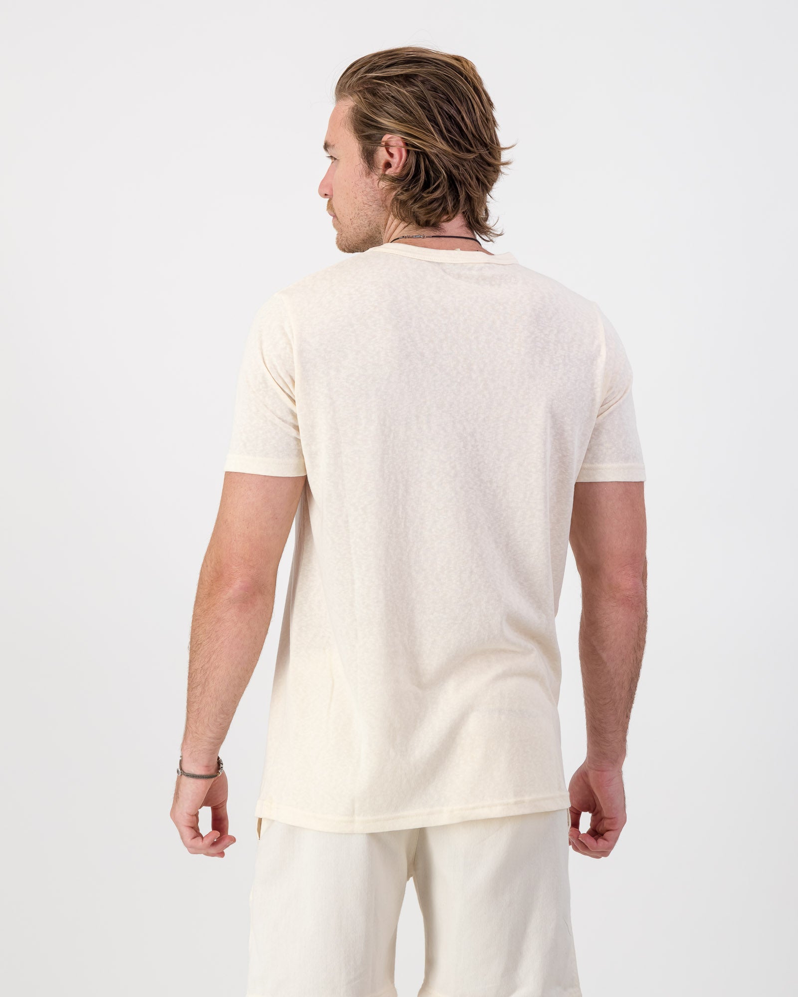 Cool Touch Cotton T-Shirt - Cream