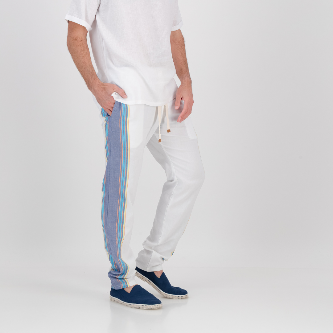 Tailored Fit Trousers - Ocean Breeze
