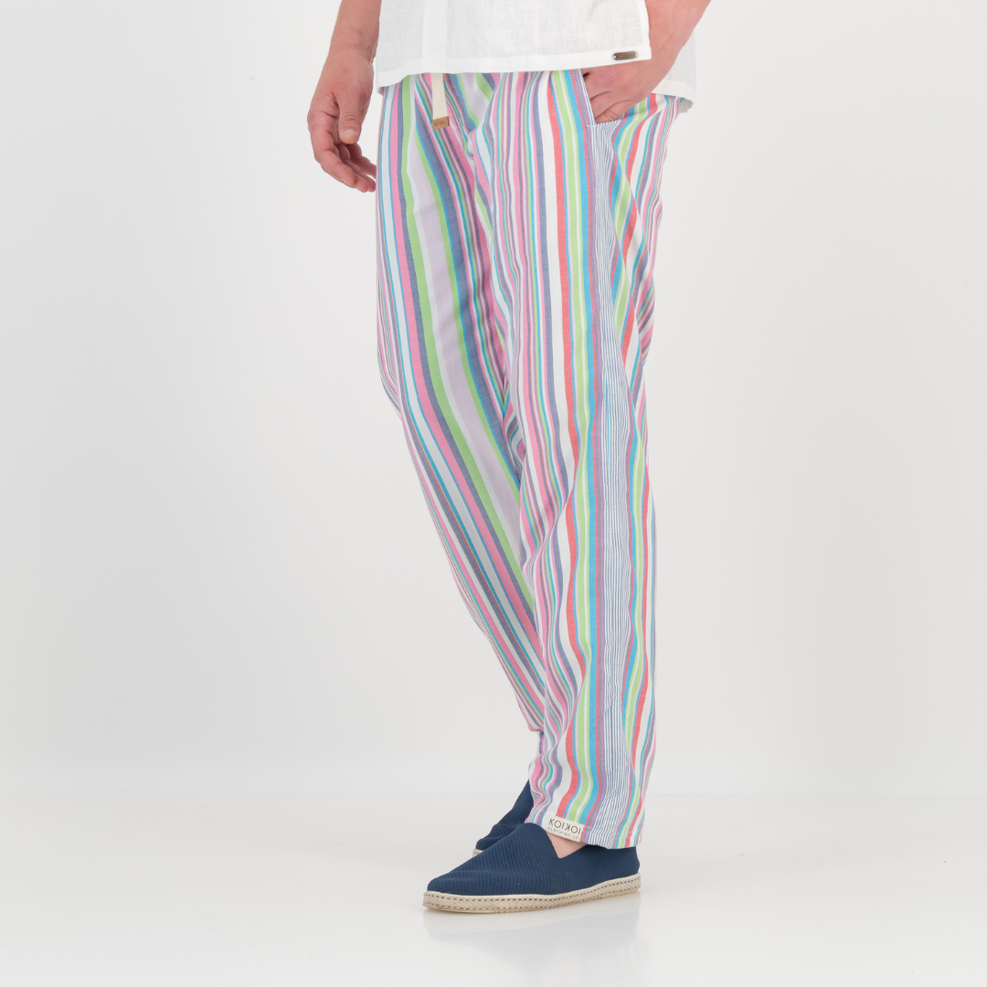 Relaxed Fit Trousers - Solid Cream – KOIKOI SA