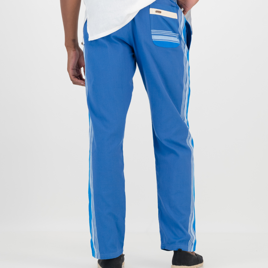 Regular Fit Trousers - Navy Blue