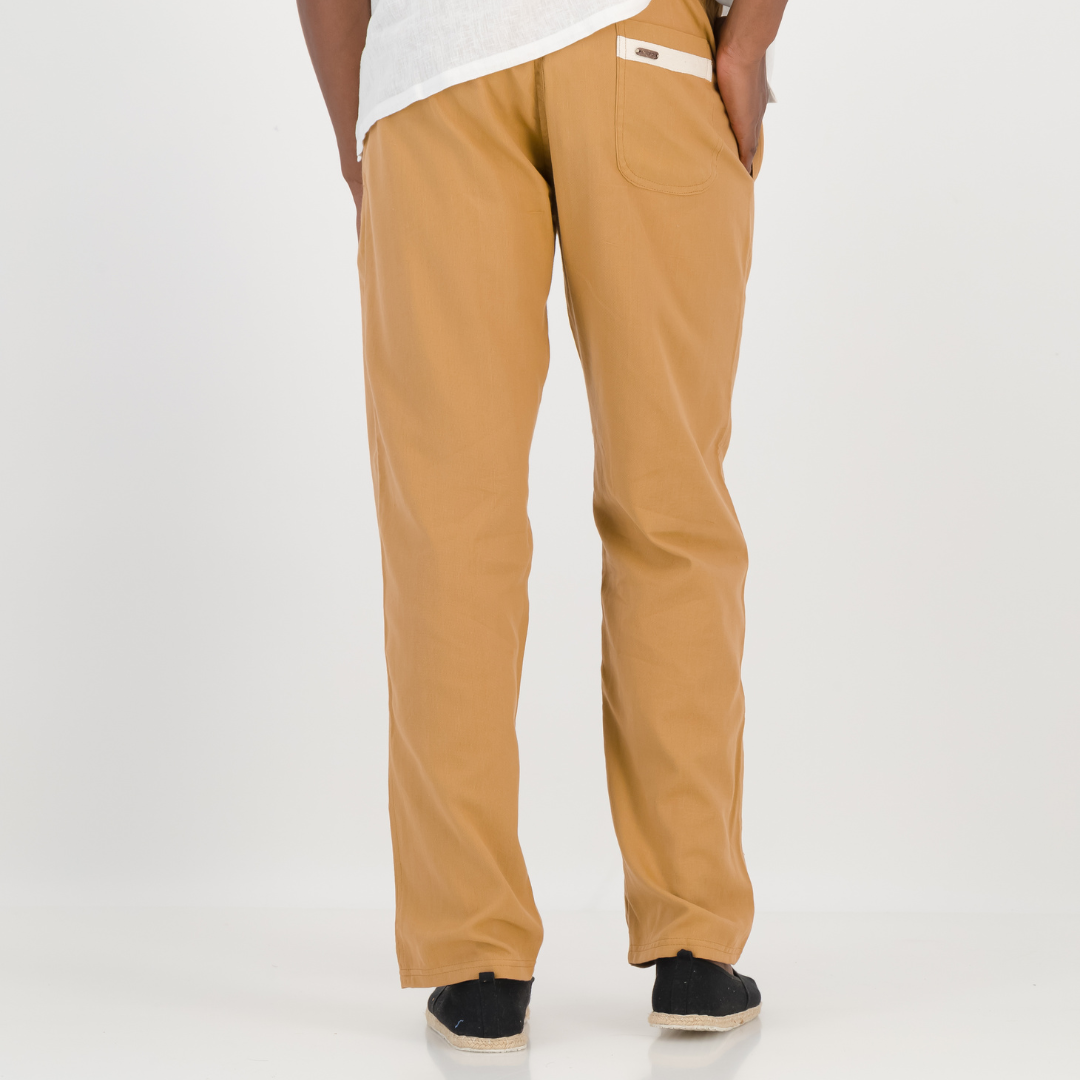 Regular Fit Trousers - Solid Tan
