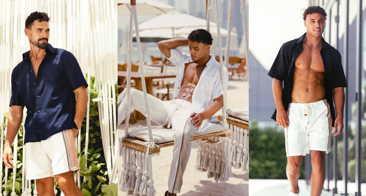 Men's Bottoms - lifestyle beach shot