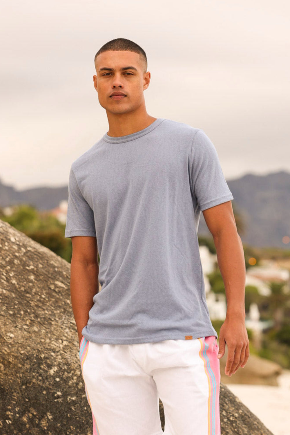 Cool Touch Cotton T-Shirt - Denim