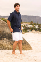 Caprice Shirt - Navy Linen