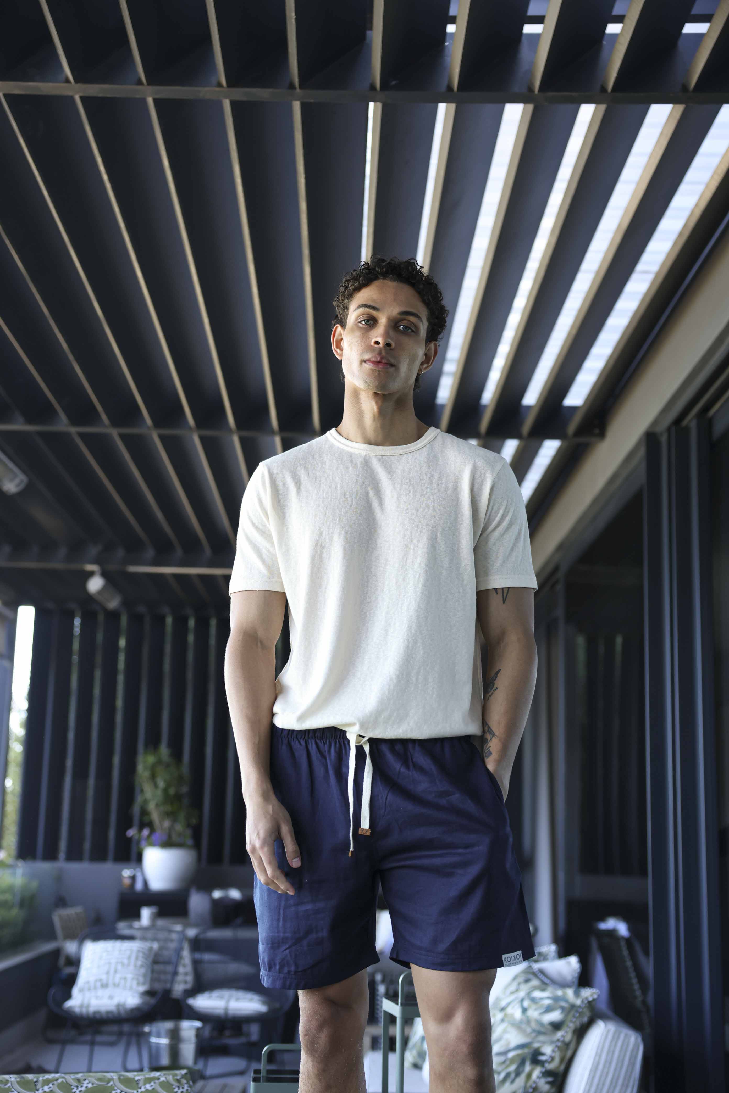 Cool Touch Cotton T-Shirt - Cream