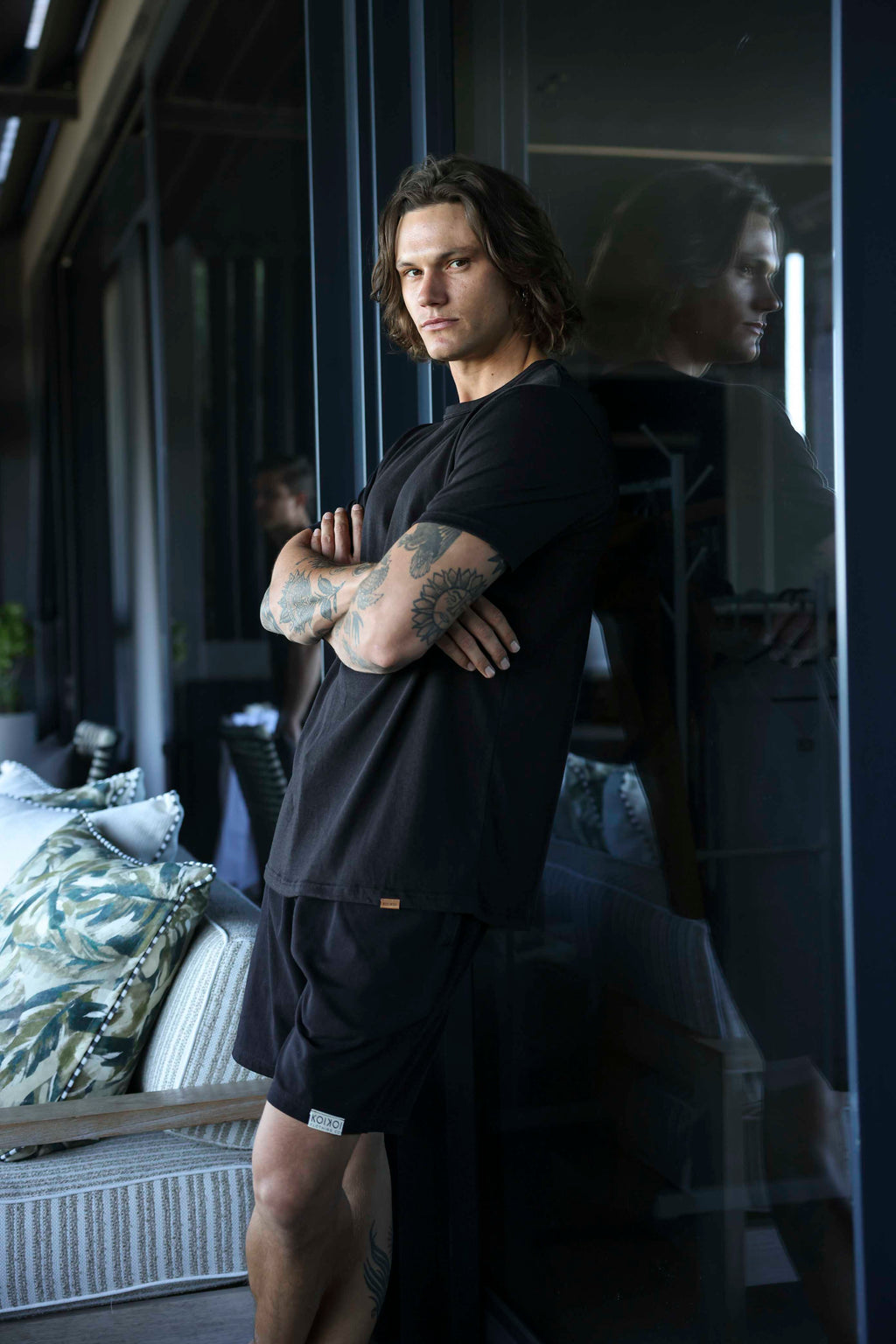 Regular Fit Shorts - Solid Black
