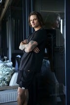 Cool Touch Cotton T-Shirt - Black