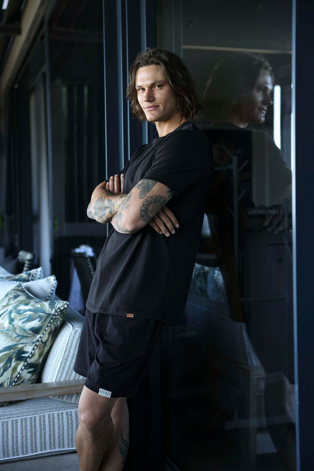 Regular Fit Shorts - Solid Black