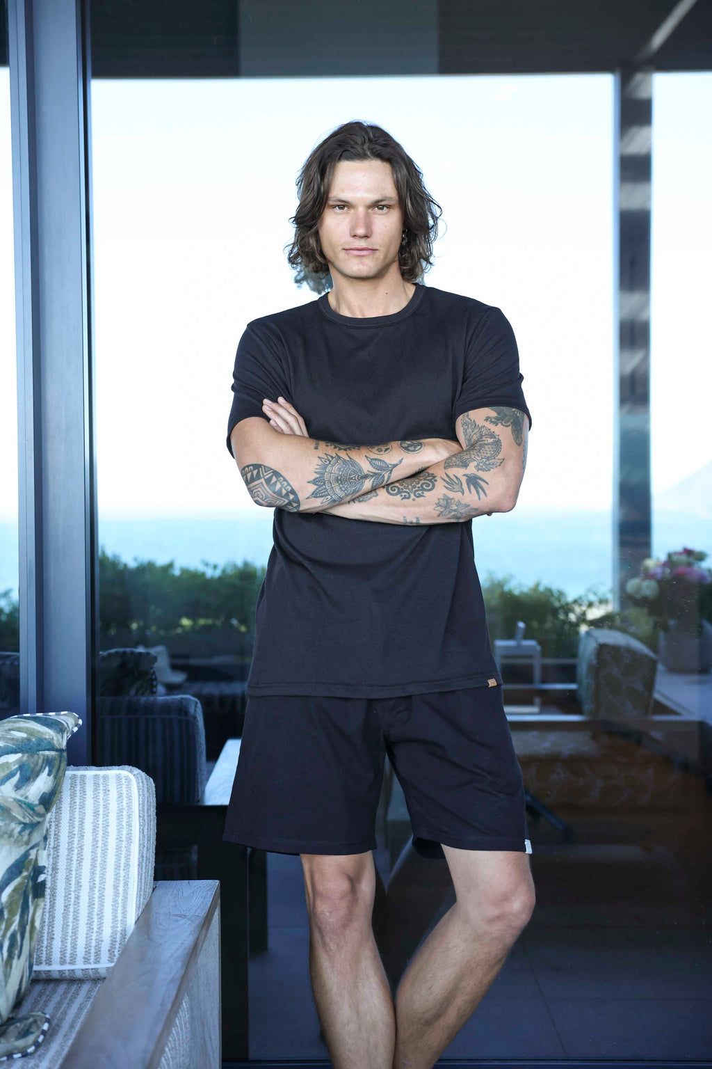 Regular Fit Shorts - Solid Black