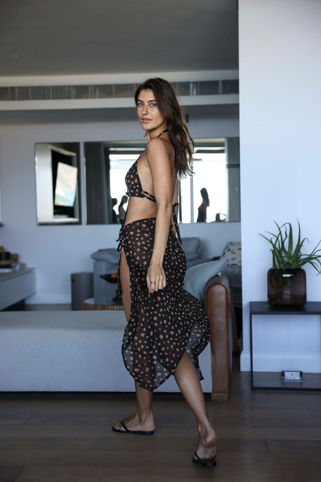 Solara Dress - Sheer Black