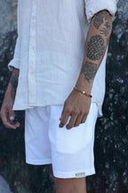 Regular Fit Shorts - Solid White