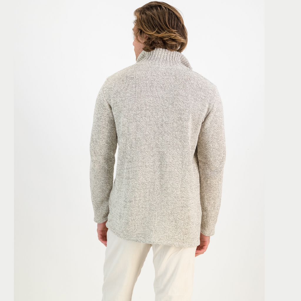 Mens Turtleneck Pullover - Natural