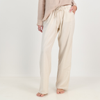 Ladies Linen Trousers - Ivory Cream