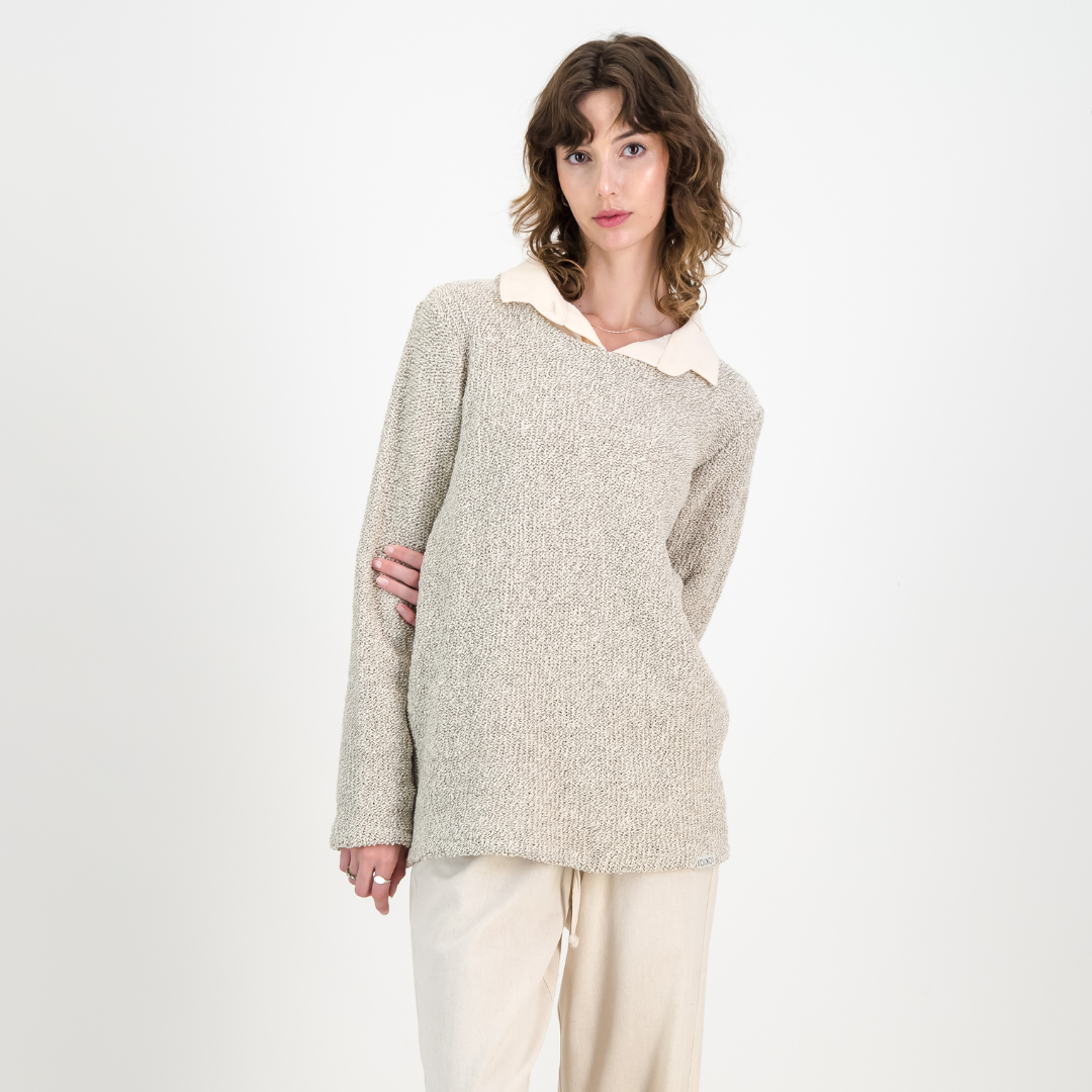 Women's Knitted Round Neck Jersey