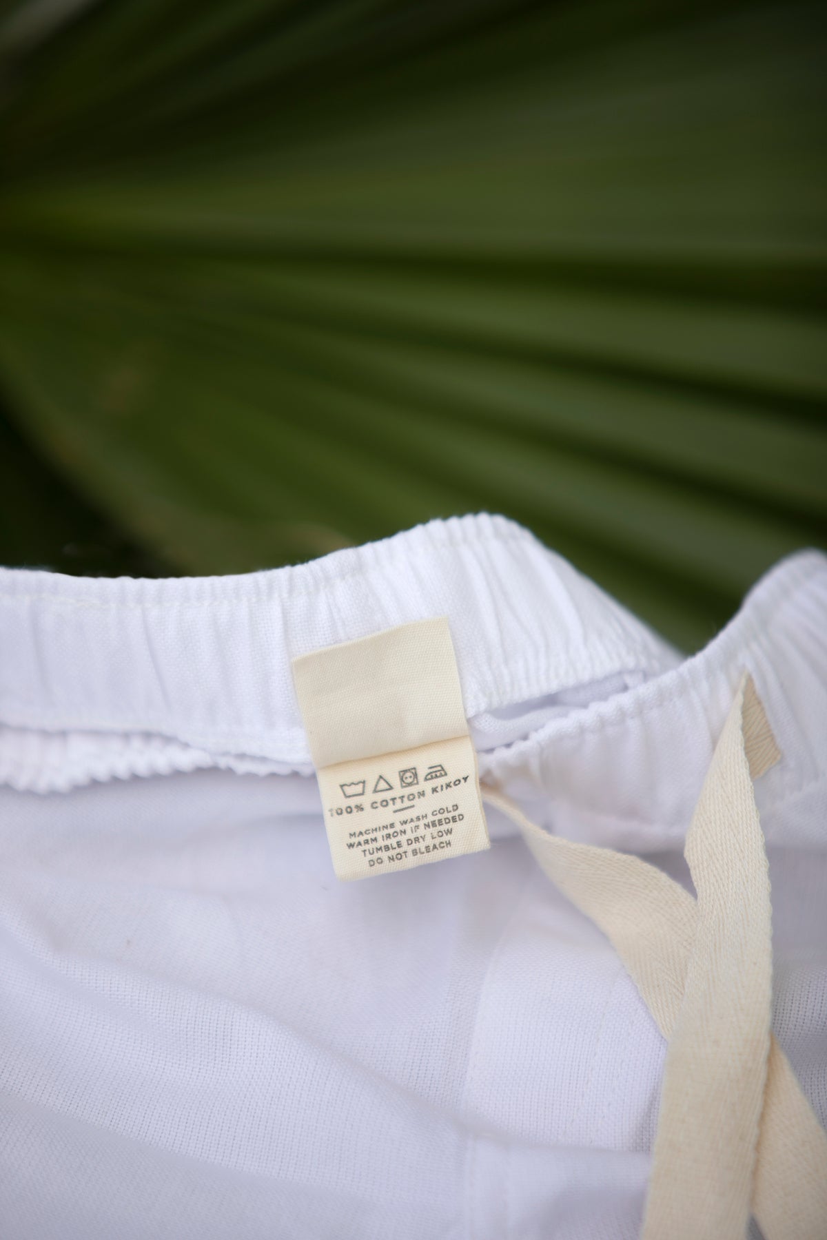 100% cotton kikoy. Nothing synthetic.