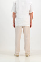 Mens Linen Trousers - Natural