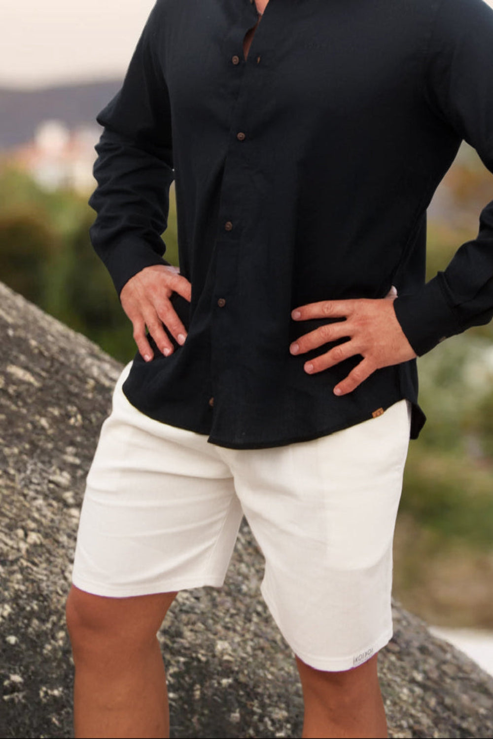 Regular Fit Shorts - Solid Cream