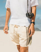 Regular Fit Shorts - Olive & Cream
