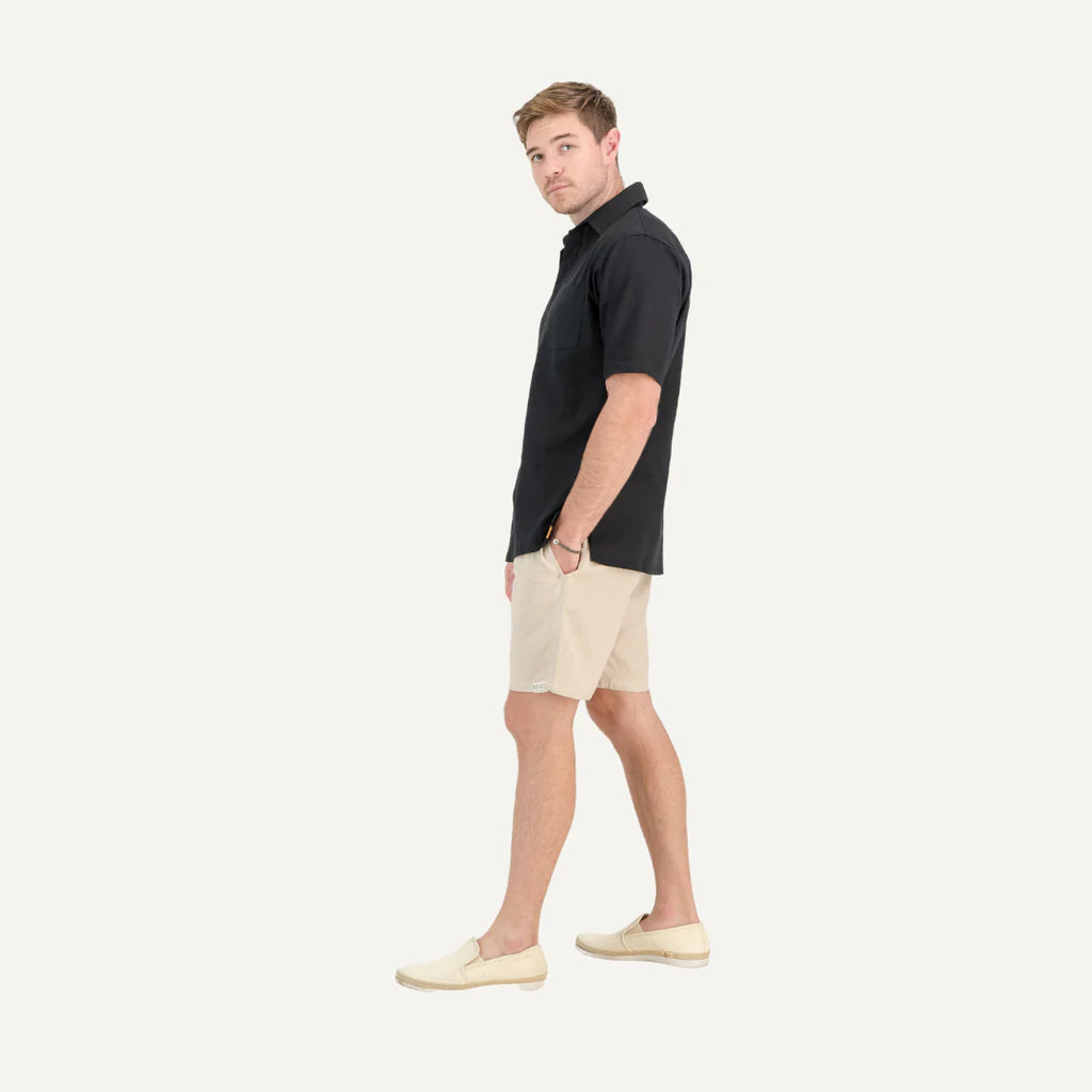 Mens Linen Shorts - Natural