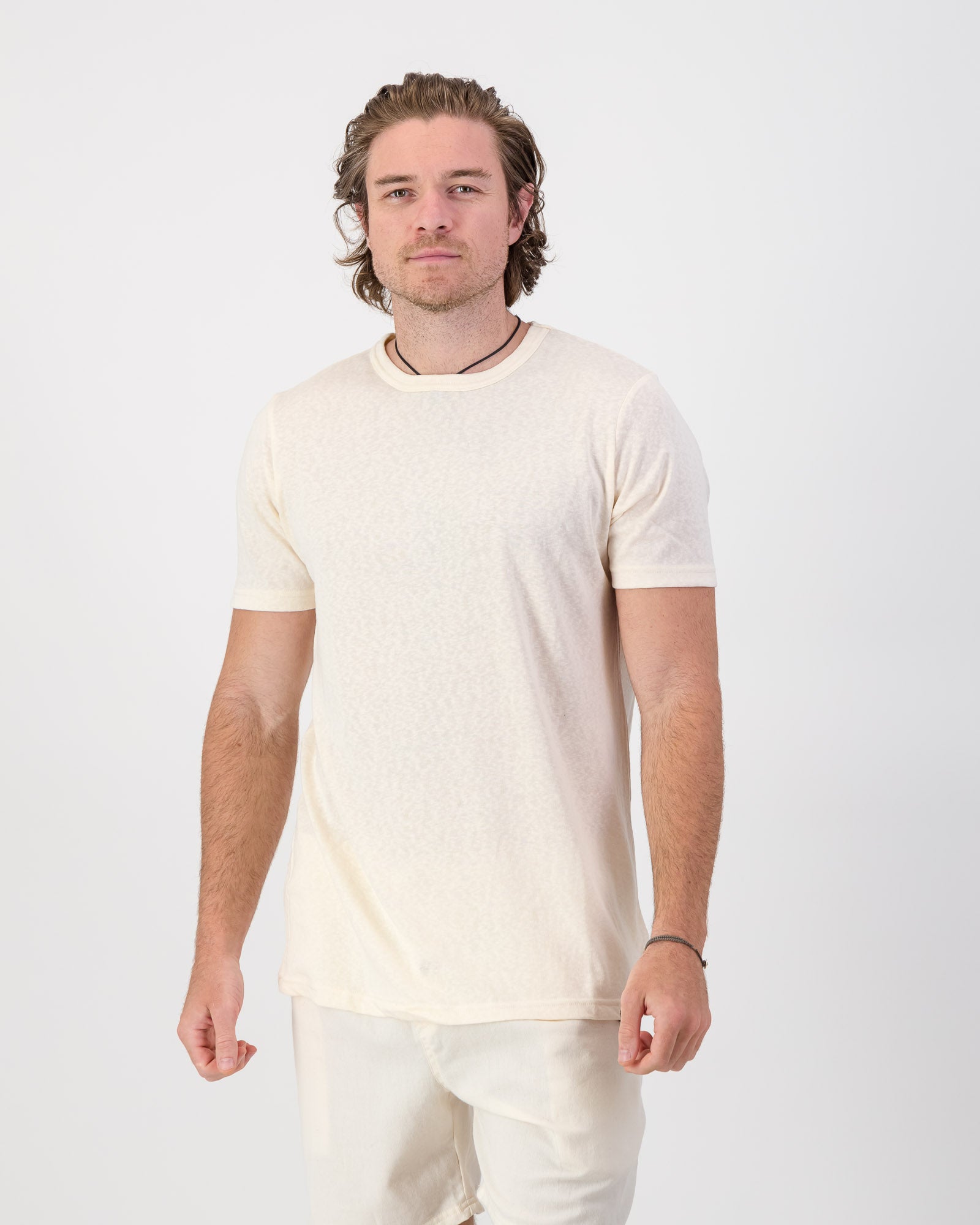 Cool Touch Cotton T-Shirt - Ecru