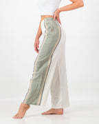 Ladies Trousers - Olive & Cream
