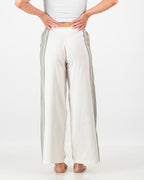 Ladies Trousers - Olive & Cream