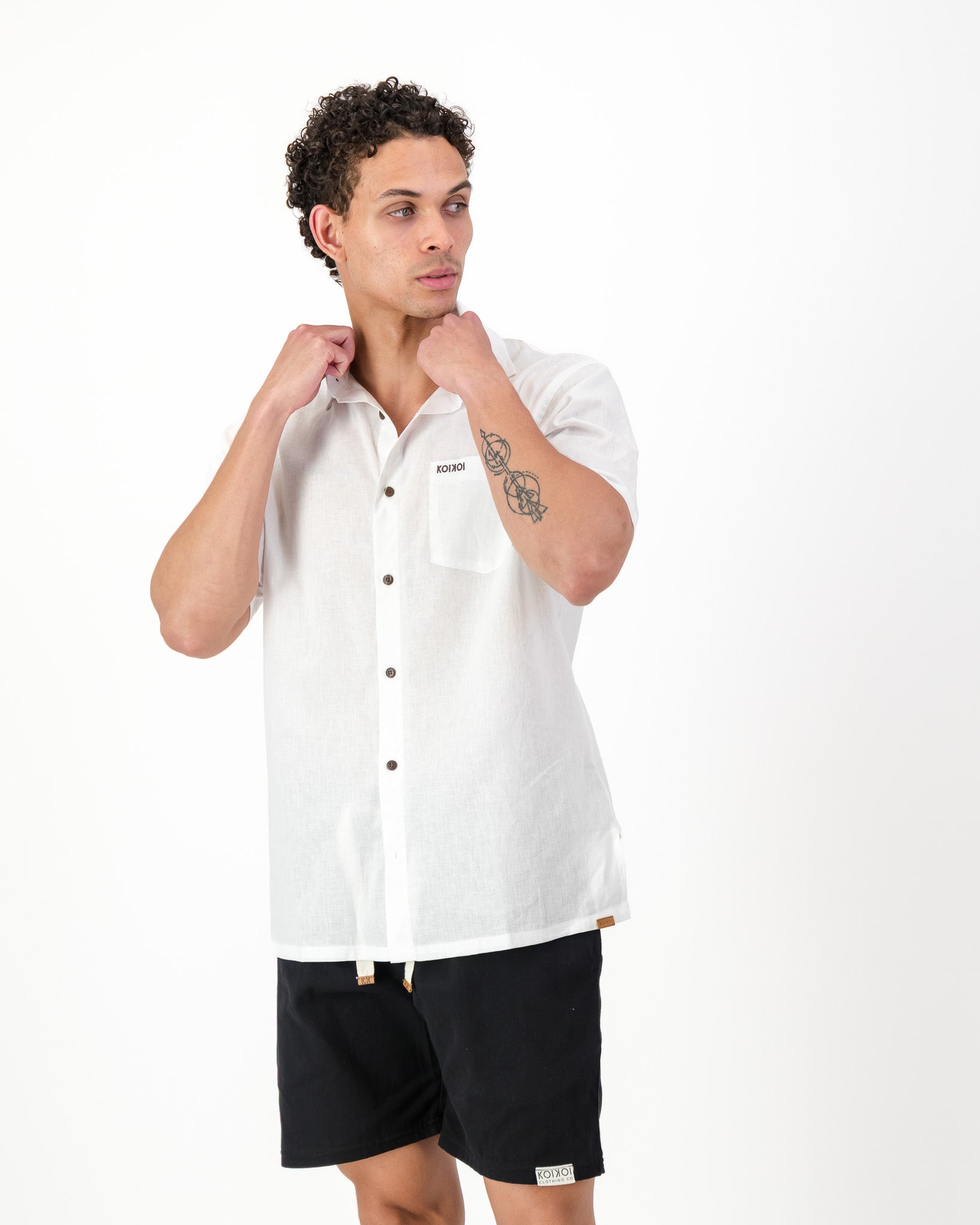 Regular Fit Shorts - Solid Black