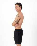 Regular Fit Shorts - Solid Black