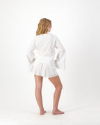 Isla Shorts - White Linen