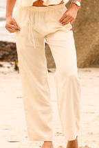 Ladies Trousers - Solid Cream