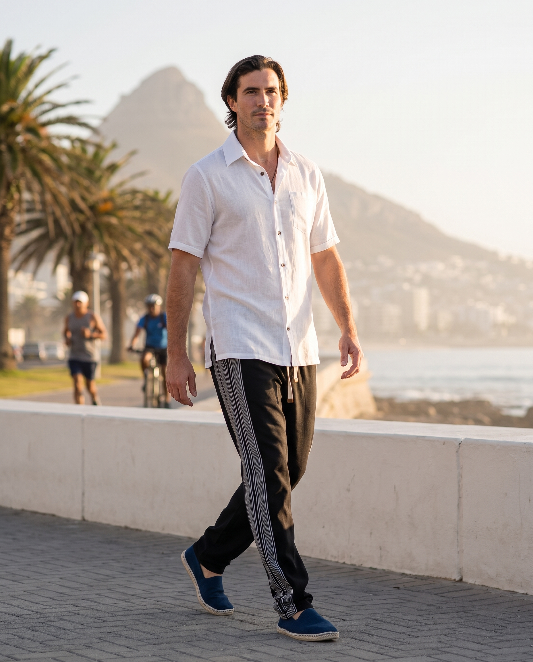 Regular Fit Trousers - Black Onyx