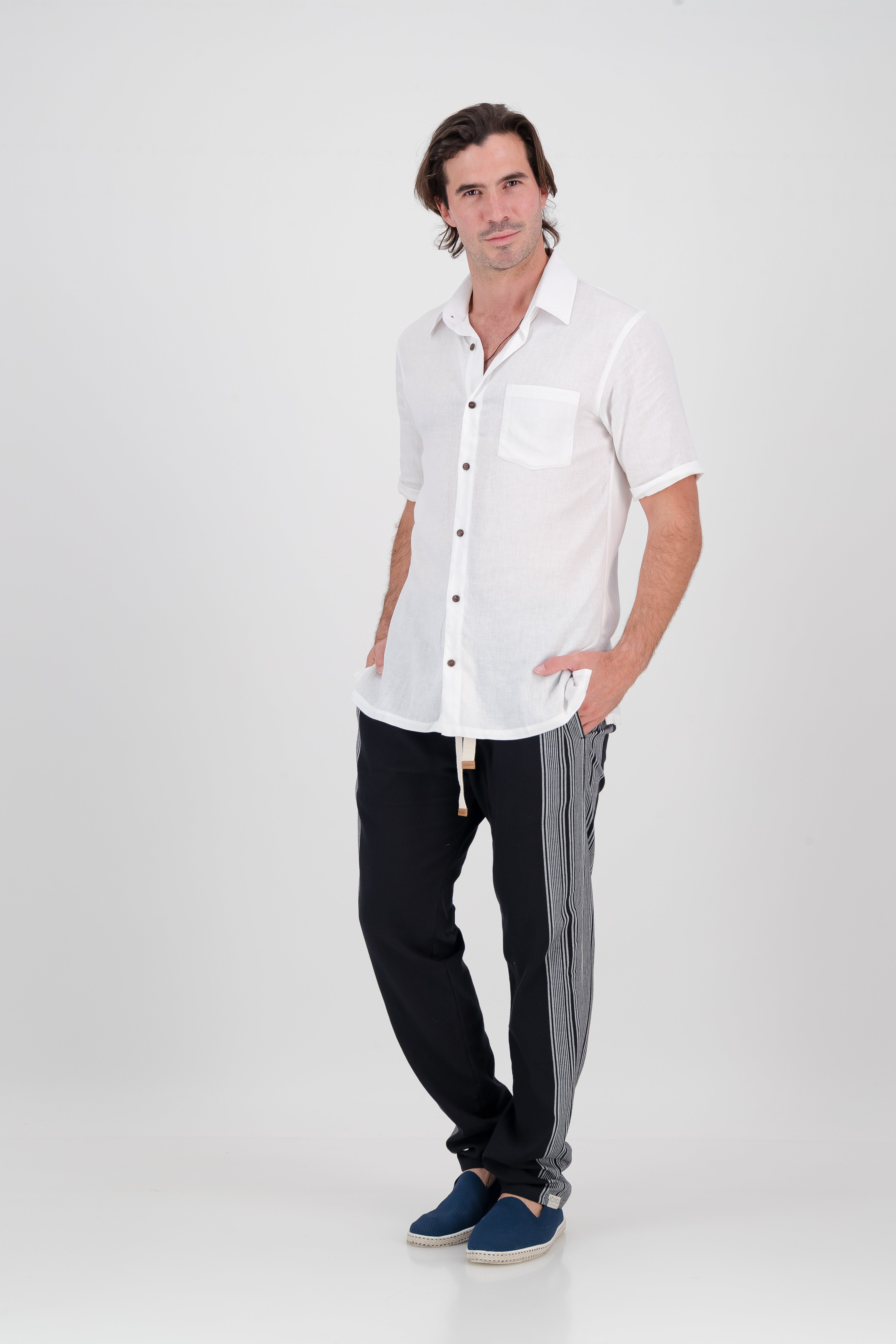 Regular Fit Trousers - Black Onyx