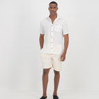 Relaxed Fit Shorts - Solid Cream