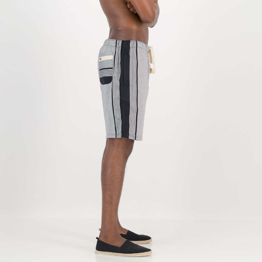 Relaxed Fit Shorts - Grey & Black