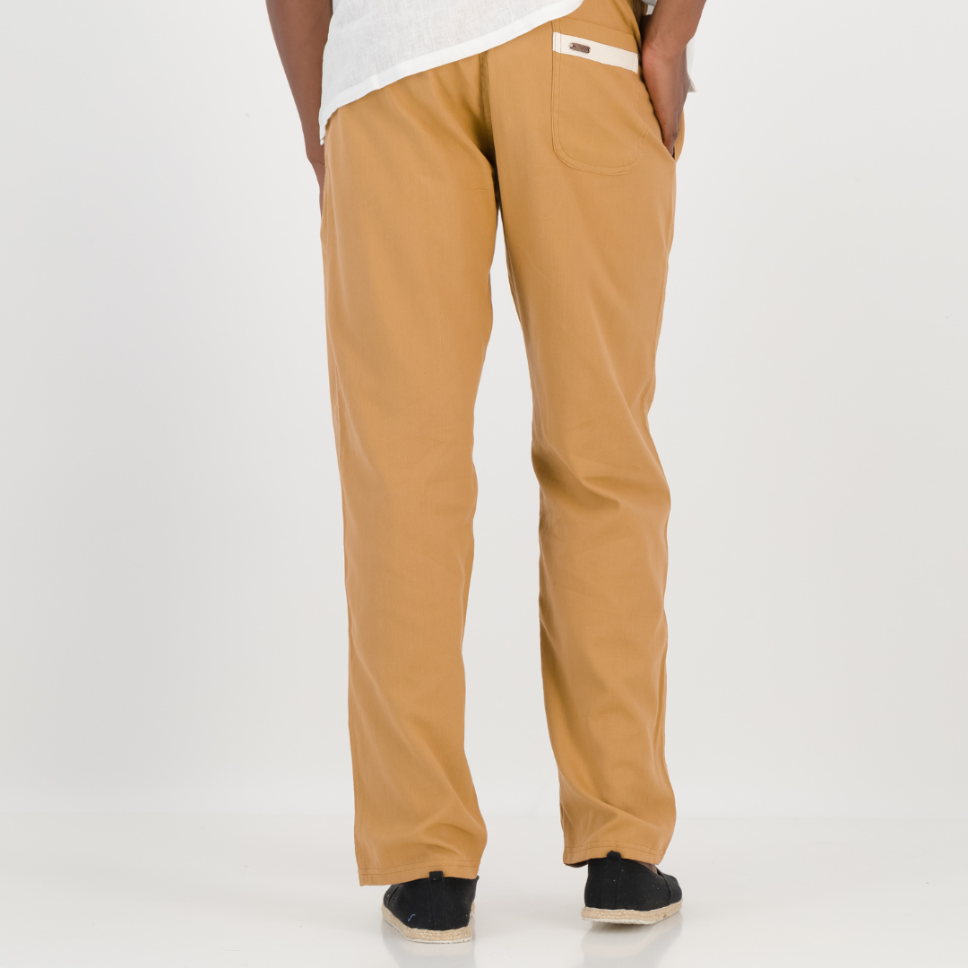 Regular  Fit Trousers - Solid Tan