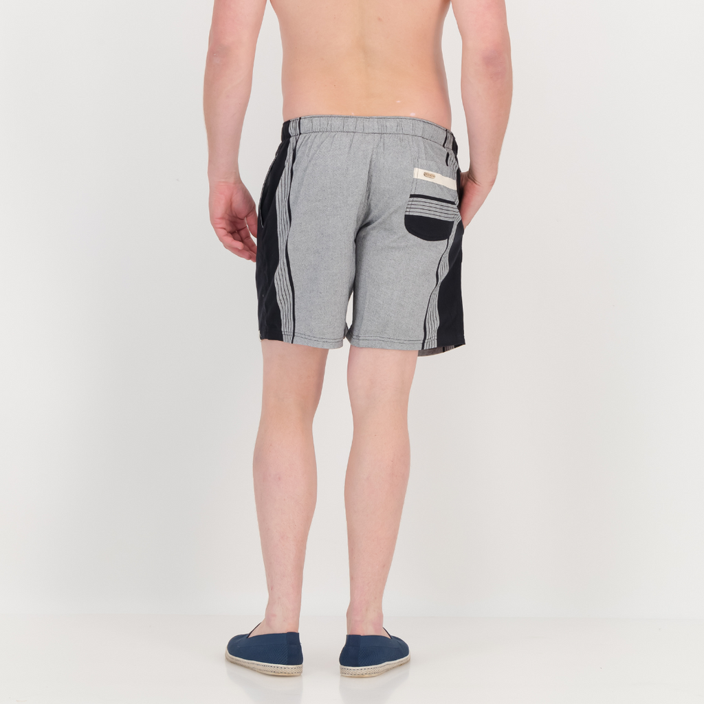 Regular Fit Shorts - Grey & Black