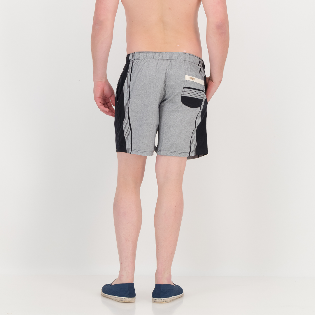 Regular Fit Shorts - Grey & Black