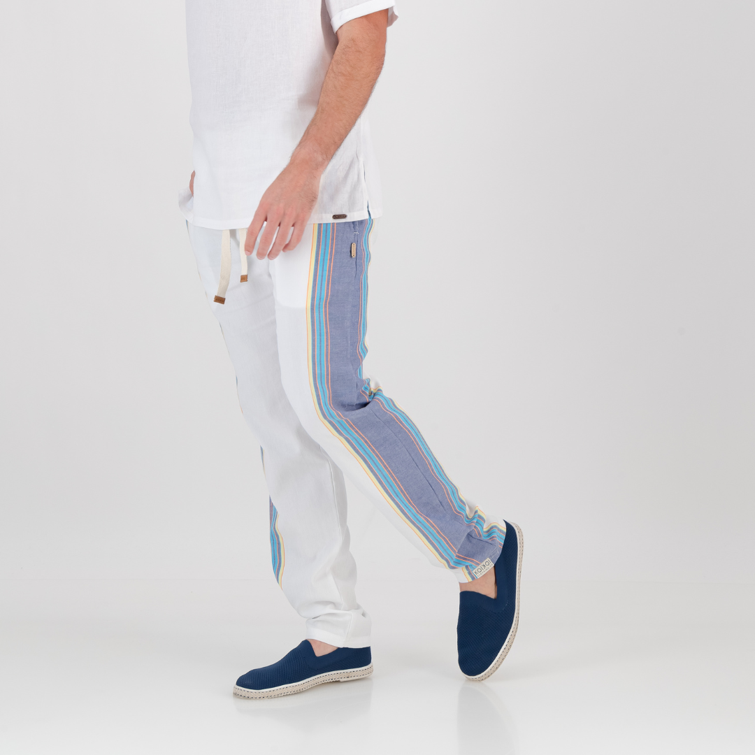 Tailored Fit Trousers - Ocean Breeze
