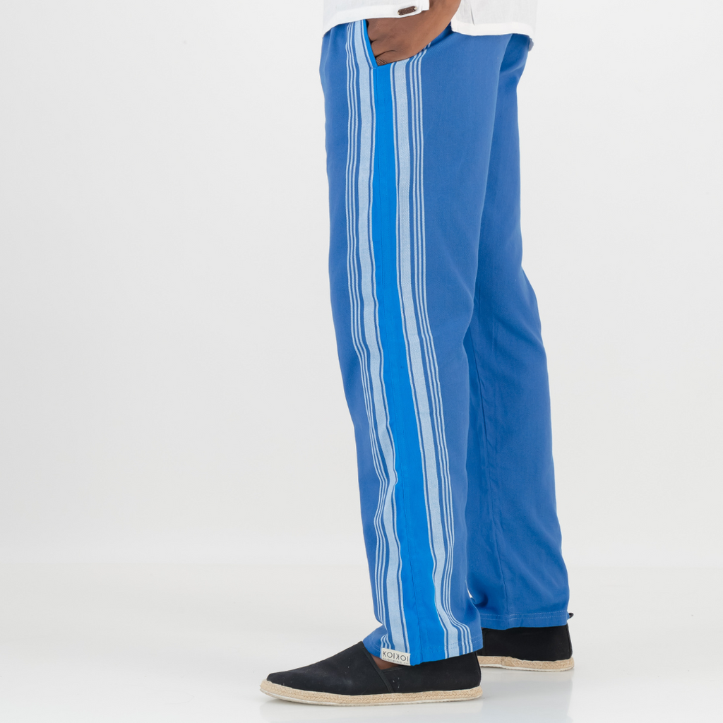 Regular Fit Trousers - Navy Blue